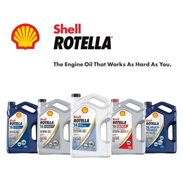 Shell Rotella T5 Synthetic Blend 15W-40 Diesel Engine Oil (1 Gallon, Single Pack) - Image 6