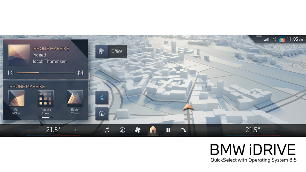 Customizable home screen makes BMW iDrive interface easier to use, Customizable home screen makes BMW iDrive interface easier to use