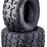 FREE COUNTRY Set 2 Premium ATV Tires 25x11-12 25x11x12 8PR w/Side Scuff Guard …