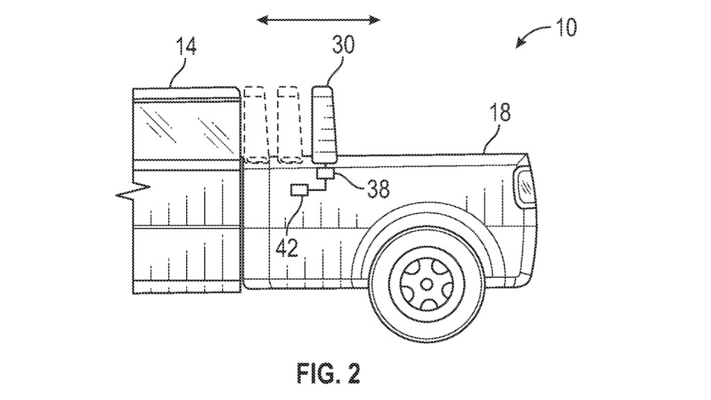 Ford patents bed-mounted cross member system