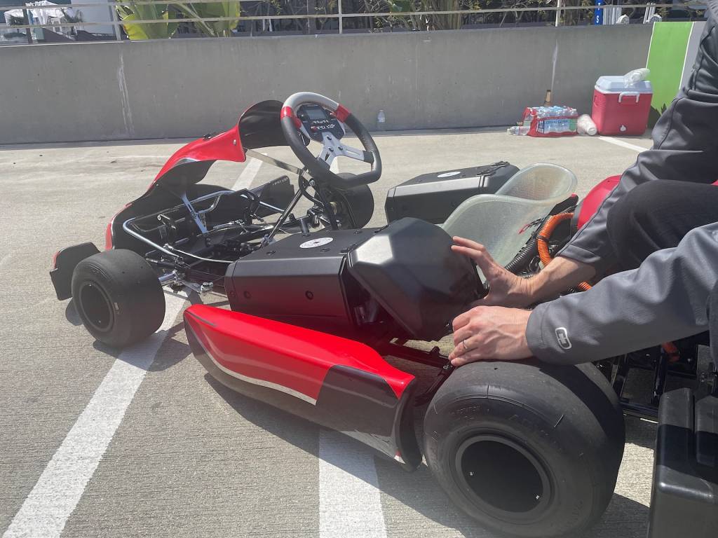 , Going for a spin in the Honda eGX Electric Go-Kart Concept