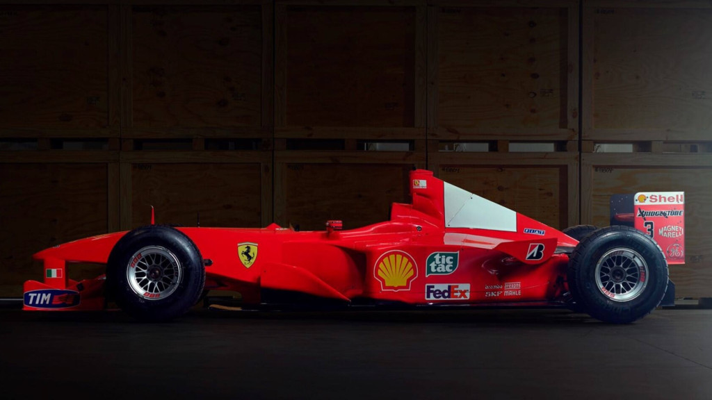 Michael Schumacher's Ferrari F2000 F1 race car heads to auction