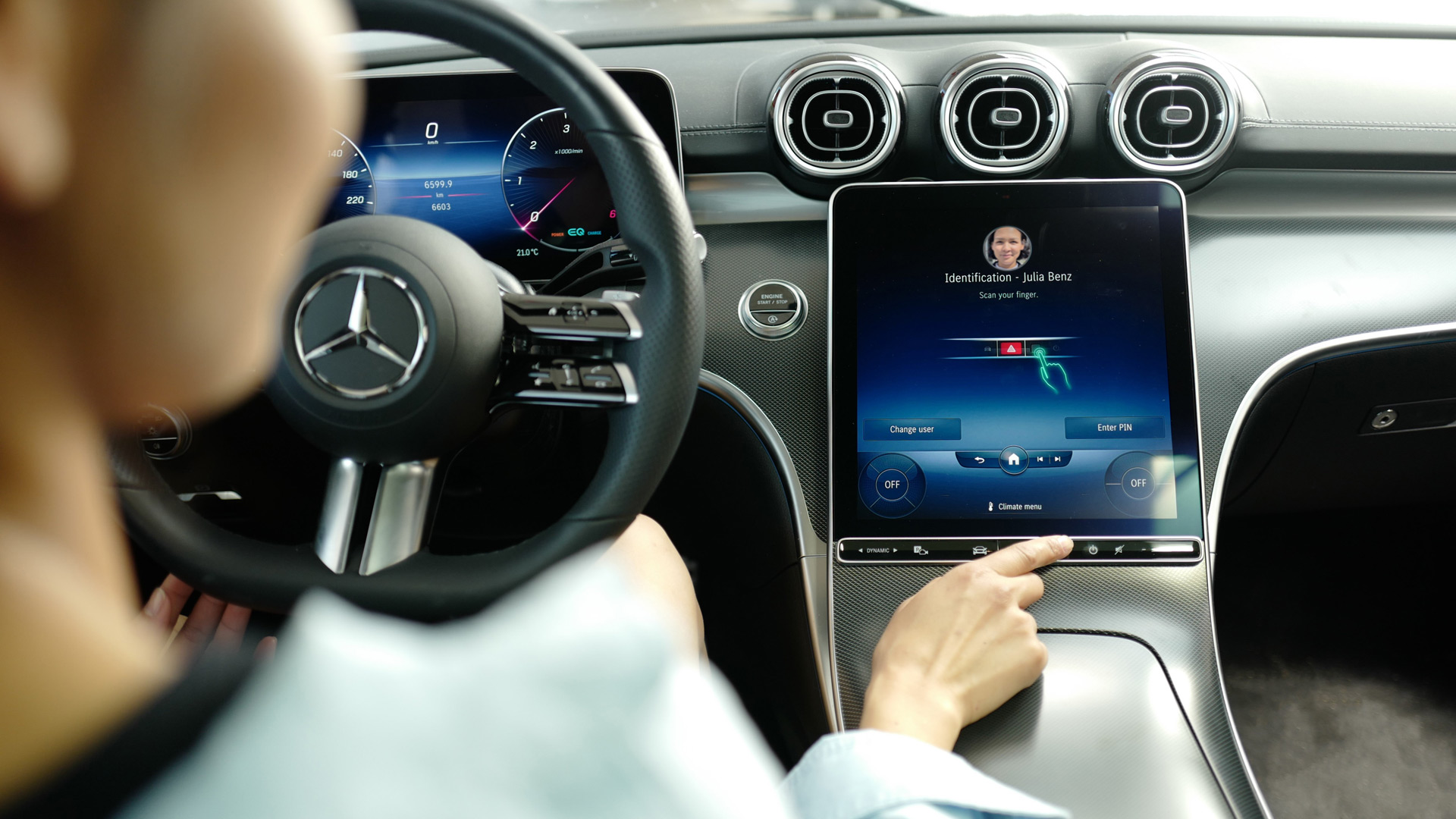 Make payments from your Mercedes with just a fingerprint, Make payments from your Mercedes with just a fingerprint