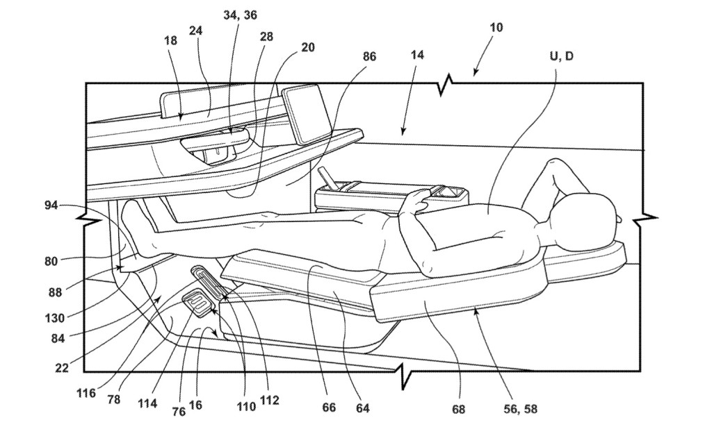 , Ford has patent applications for dashboard desk, lay-down front seats