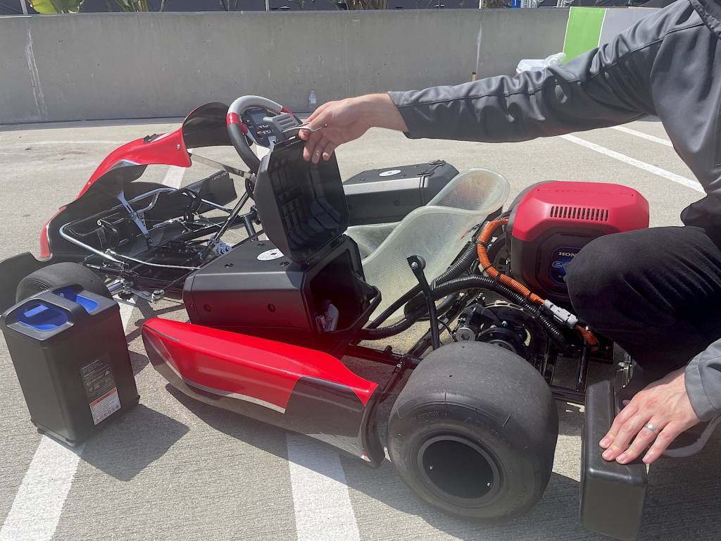 , Going for a spin in the Honda eGX Electric Go-Kart Concept