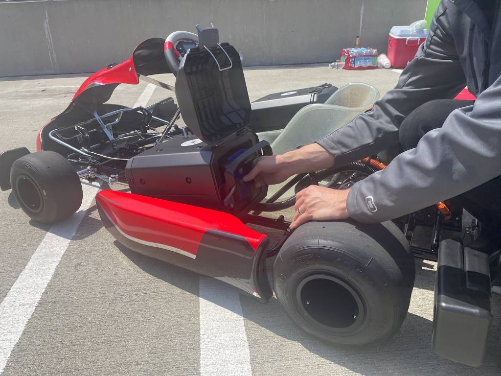 , Going for a spin in the Honda eGX Electric Go-Kart Concept